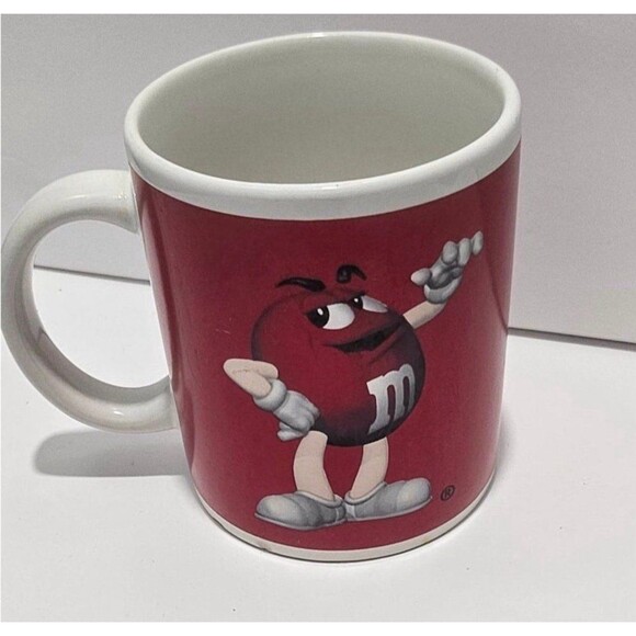 M&M'S Other - M&M Red Ceramic Character Coffee Mug 12 oz Candy Collectible 4 In